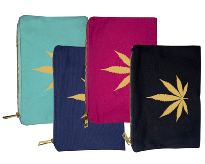 Gold-Foil Leaf Lined Bag